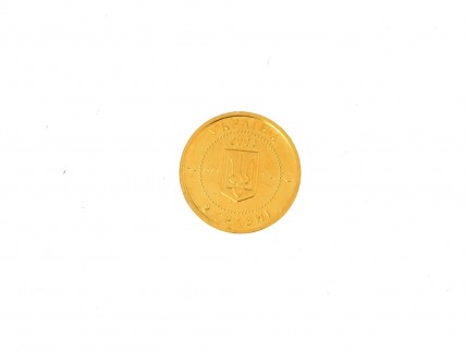 Moeda 2 HRYVNIA 2003 em OURO 24 kl