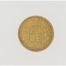 Moeda Libra Rainha VICTORIA 1866 em OURO 22 kl
