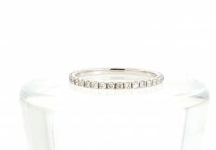 Aliança BOW com 35 DIAMANTES em OURO 18 kl