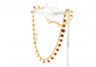 Gargantilha ANTIGA com 13 RUBIS em OURO 19,2 kl