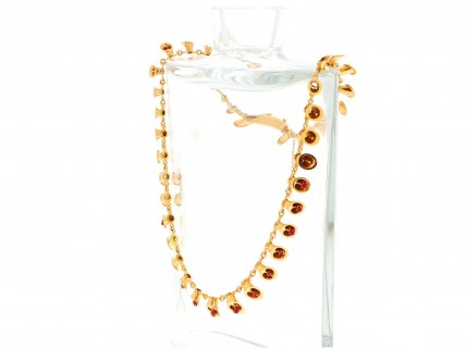 Gargantilha ANTIGA com 13 RUBIS em OURO 19,2 kl