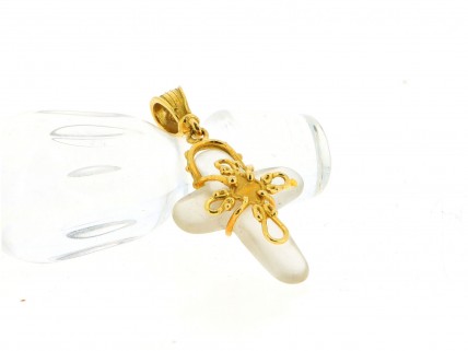 Medalha Cruz BRIOR em OURO 19,2 kl