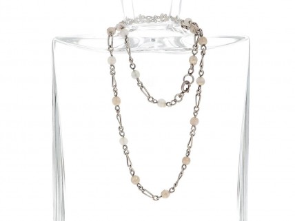 Fio em PRATA 835 - Pedra branca