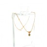 Colar com 1 ESMERALDA e 19 IOLITES em OURO 19,2kl