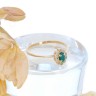 Anel em OURO 19,2k - ESMERALDA