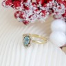 Anel em OURO 18K - 20 DIAMANTES
