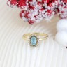Anel em OURO 18K - 20 DIAMANTES