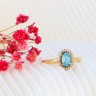 Anel em OURO 18K - 20 DIAMANTES