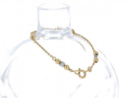 Pulseira em OURO 19,2K - PÉROLAS