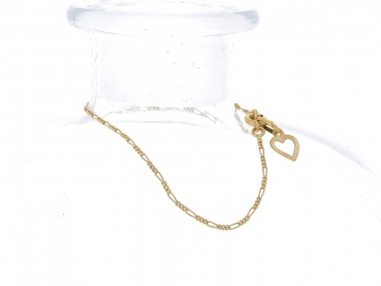 Pulseira com pendente em OURO 19,2K