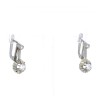 Brincos ANTIGOS em Ouro Branco de 19,2K e 4 DIAMANTES