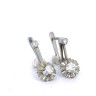 Brincos ANTIGOS em Ouro Branco de 19,2K e 4 DIAMANTES