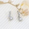 Brincos ANTIGOS em Ouro Branco de 19,2K e 4 DIAMANTES