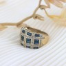  Anel em OURO 18K - 85 DIAMANTES 