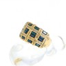  Anel em OURO 18K - 85 DIAMANTES 