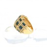  Anel em OURO 18K - 85 DIAMANTES 