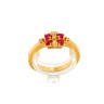 Anel em ouro 19,2K DIAMANTES e RUBIS