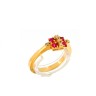 Anel em ouro 19,2K DIAMANTES e RUBIS