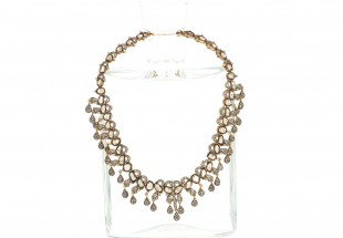 gargantilha ouro com diamantes