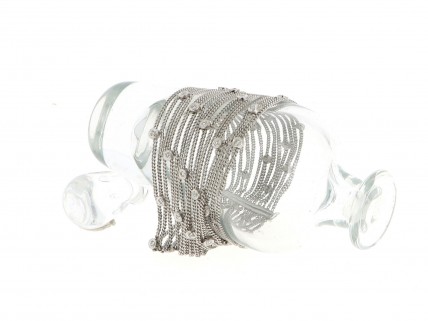 bracelete ouro e diamantes larga cinza