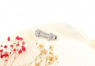 Anel em OURO 19,2K - 66 DIAMANTES