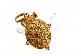 Medalha em prata dourada