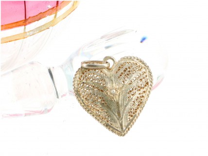 Pendente Coração, em PRATA 925 – FILIGRANA