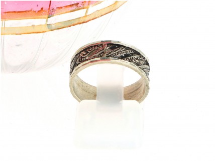 Aliança ANTIGA em PRATA 833