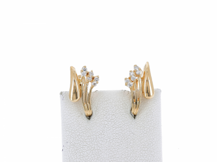 Par de brincos em OURO 19,2K