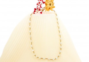 Colar em OURO 19,2k e Pérolas de Água Doce