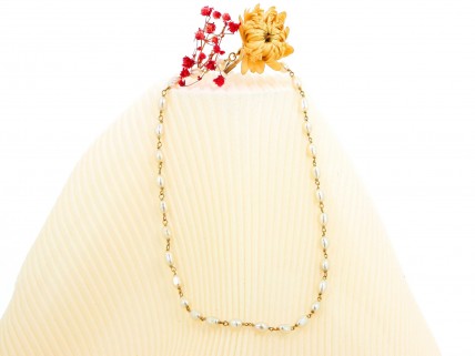 Colar em OURO 19,2k e Pérolas de Água Doce