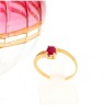 Anel em OURO 19,2K - 5 QUARTZOS