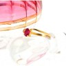 Anel em OURO 19,2K - 5 QUARTZOS