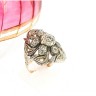 Anel ANTGO em OURO 19,2k e Prata - DIAMANTES