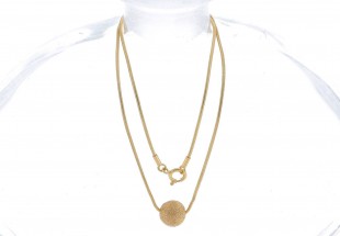 Fio e pendente em OURO 19,2k