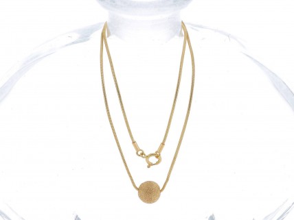 Fio e pendente em OURO 19,2k