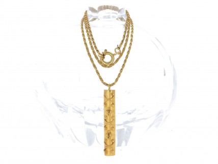 Fio e Pingente em OURO 19,2K - FILIGRANA