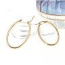 Argolas em PRATA Dourada 925