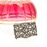*Alfinete ANTIGO em OURO 19.2Klts e PRATA - 27 Diamantes
