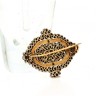 Alfinete ANTIGO em OURO 19.2K - 87 Diamantes