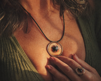 Colar com pendente em PRATA 925