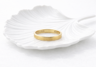 Anel em PRATA Dourada 925