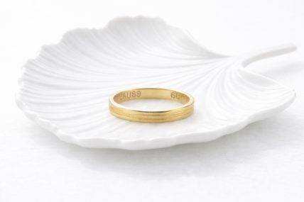 Anel em PRATA Dourada 925