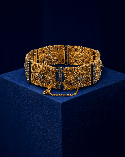 Bracelete em OURO 19.2K - 54 Diamantes