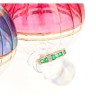 Anel em OURO 14K - 7 ESMERALDAS e 12 DIAMANTES