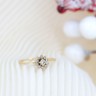 Anel em OURO 19,2K - 11 DIAMANTES