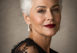 Par de brincos em OURO 19,2K - 14 DIAMANTES e 2 PÉROLAS