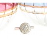 Anel ANTIGO em 14K - 19 Diamantes