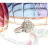 Anel ANTIGO em 14K - 19 Diamantes