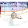 Anel ANTIGO em 14K - 19 Diamantes